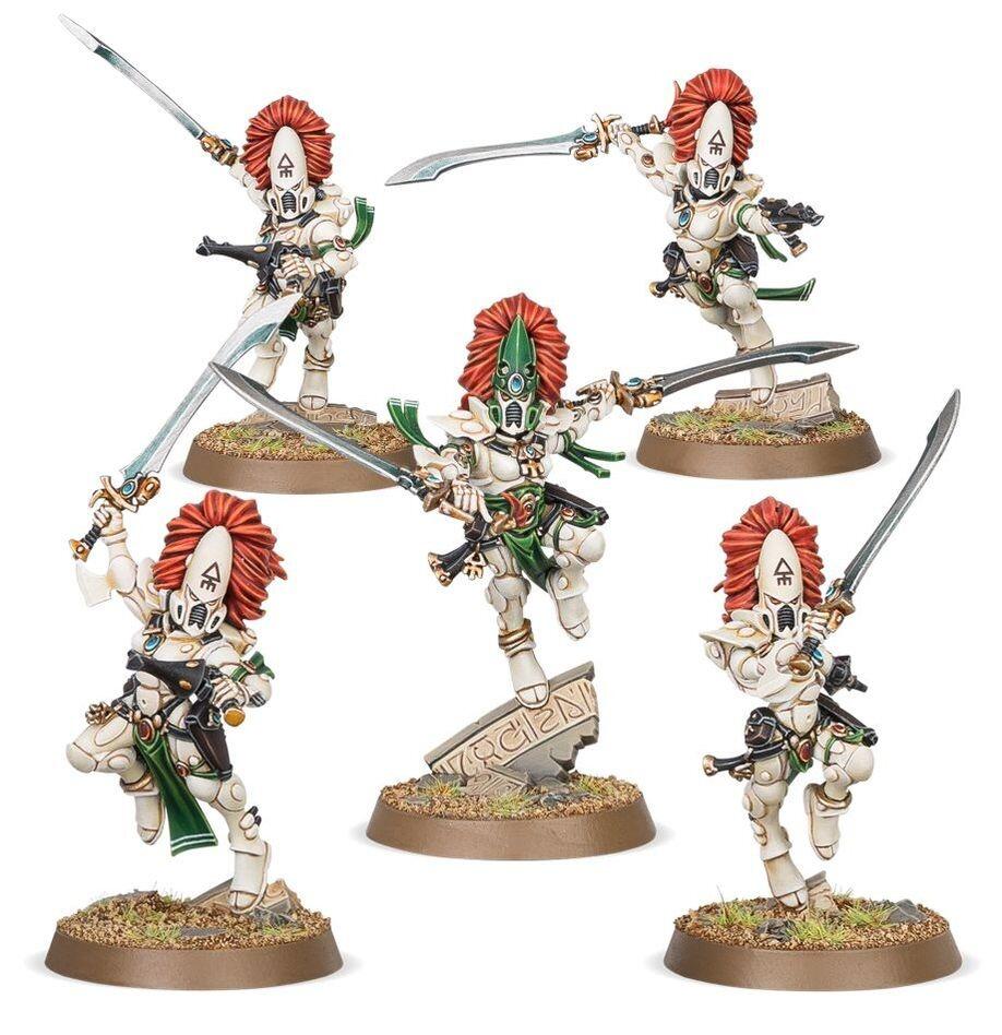 Craftworlds Howling Banshees with power swords