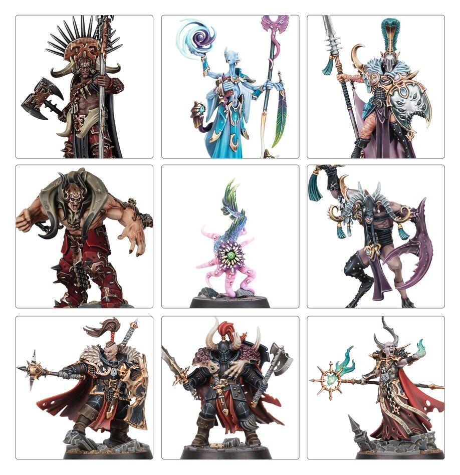 Slaves to Darkness infantry posed in formation