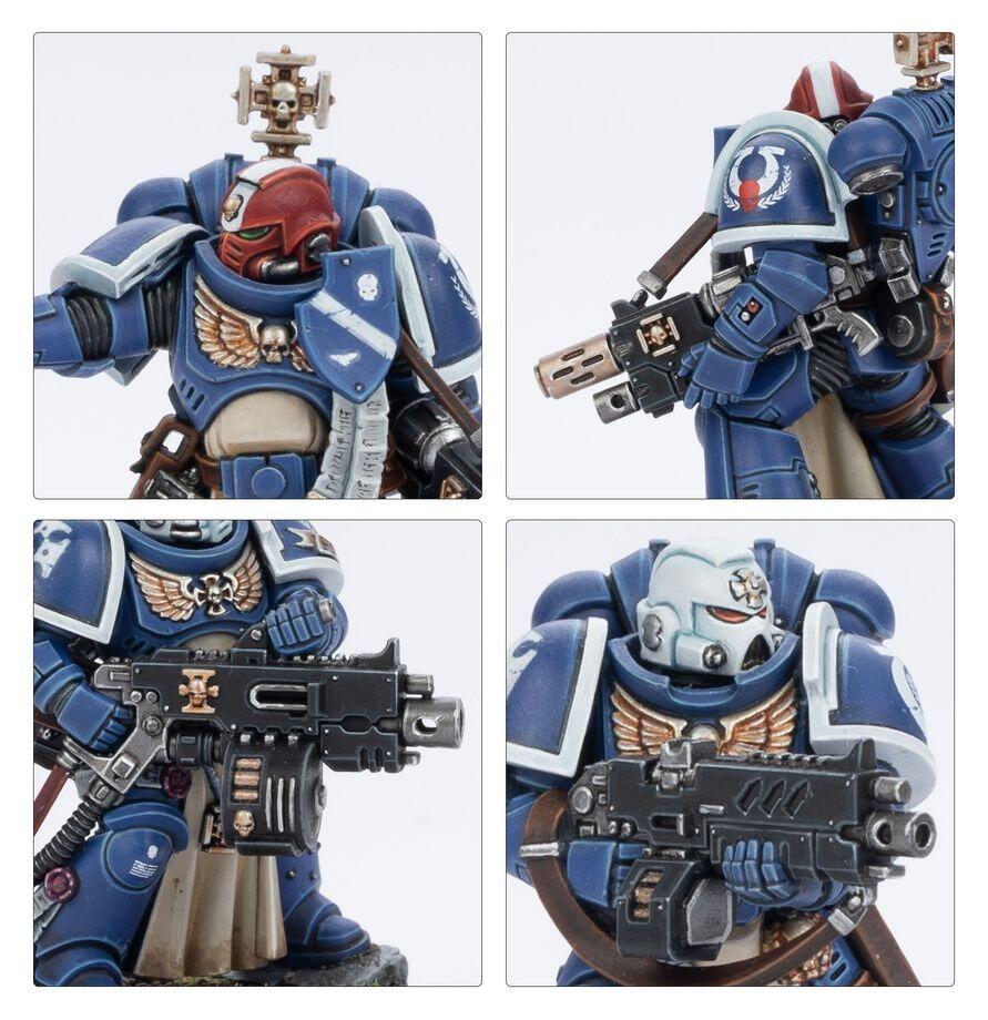 Close-up of Sternguard detailing and weaponry