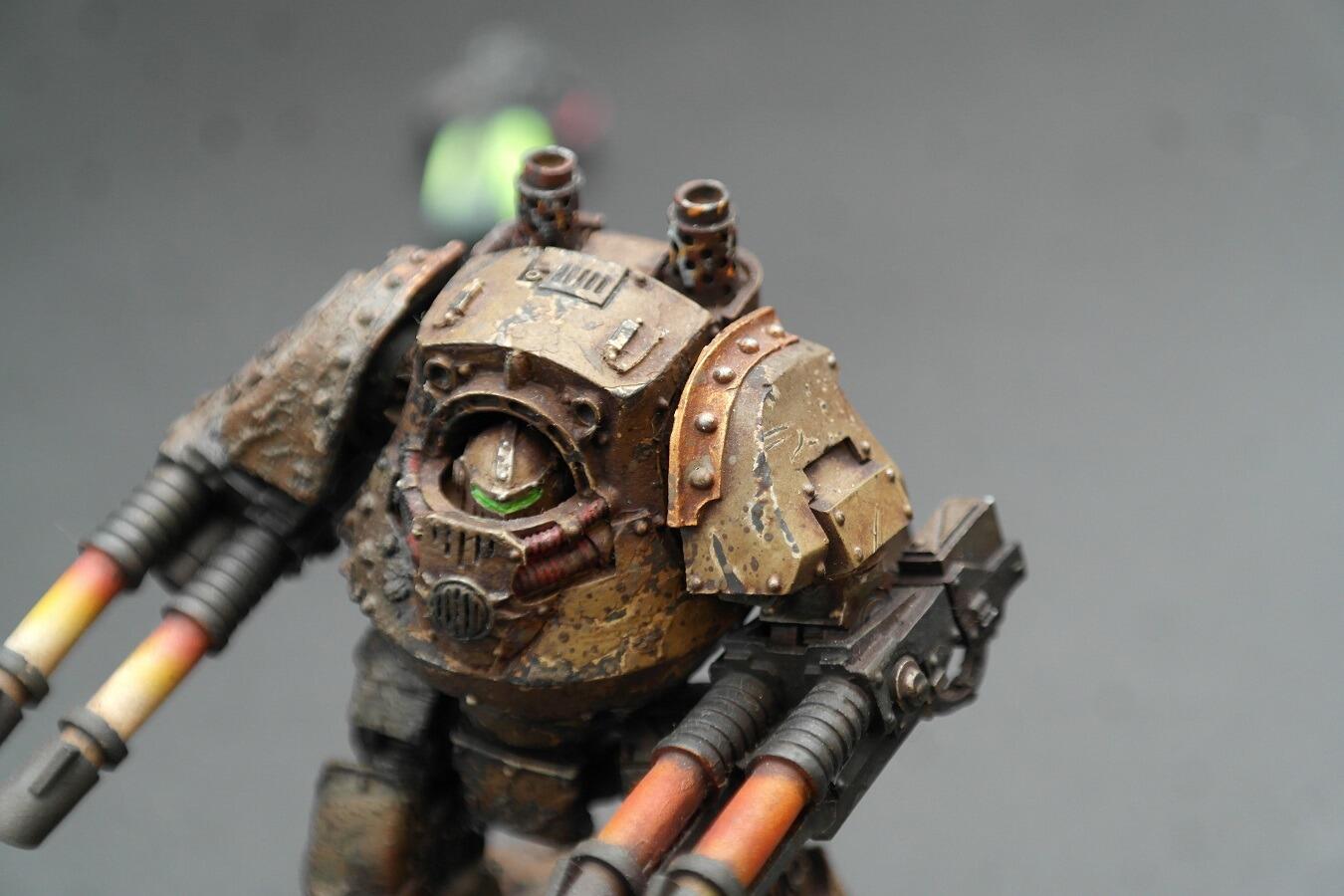 Pre-loved Contemptor Dreadnought Forge World resin Space Marines Warhammer 30k rear view