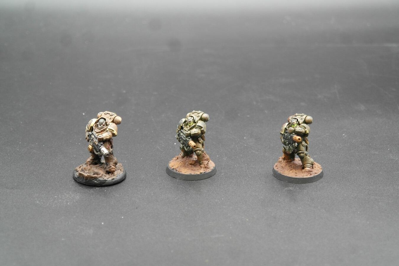 Pre-loved Eradicators Ref 102 Space Marines Warhammer 40k fully built front view