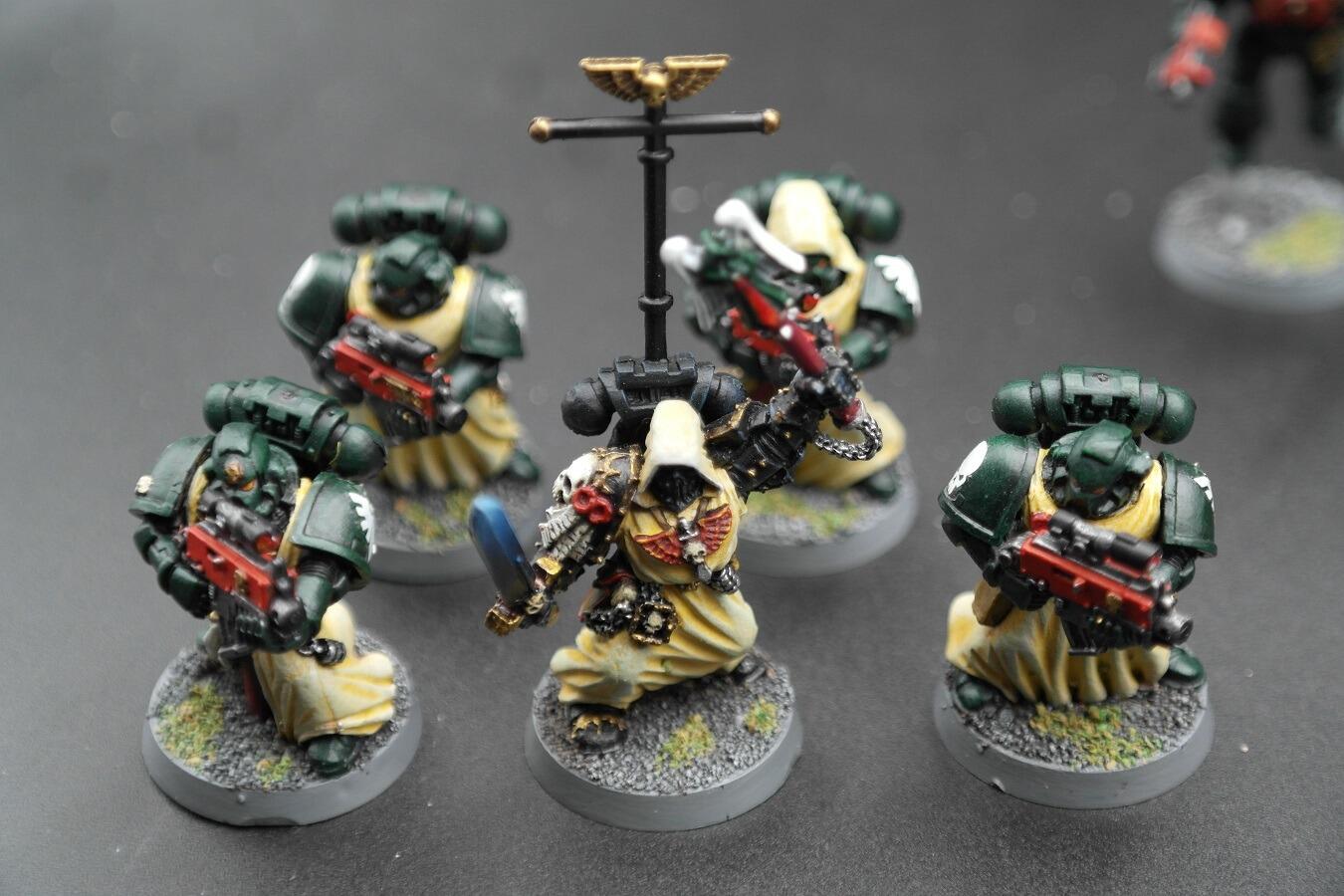 Pre-loved Dark Angels collection Warhammer 40k fully built sternguard veterans close ups