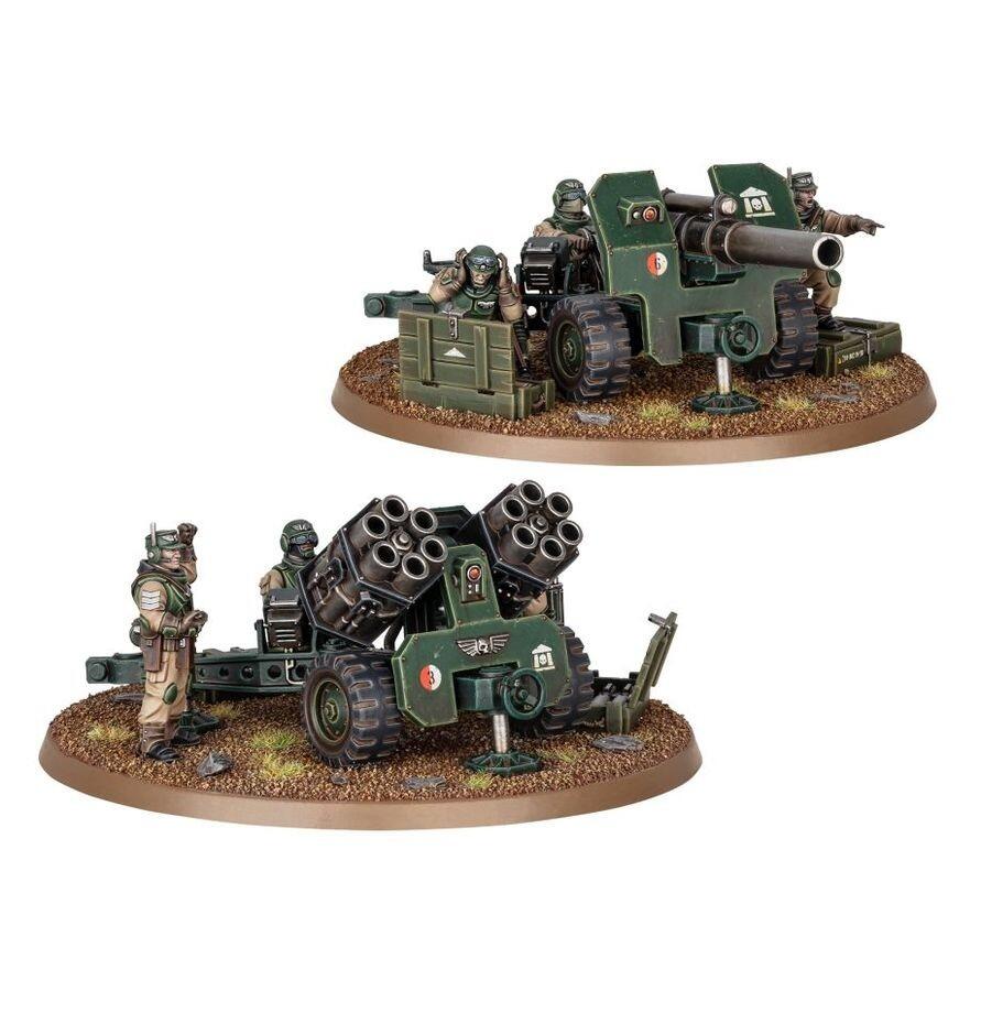 Pre-Loved Field Ordnance Battery Astra Militarum new on sprue Warhammer 40k front view