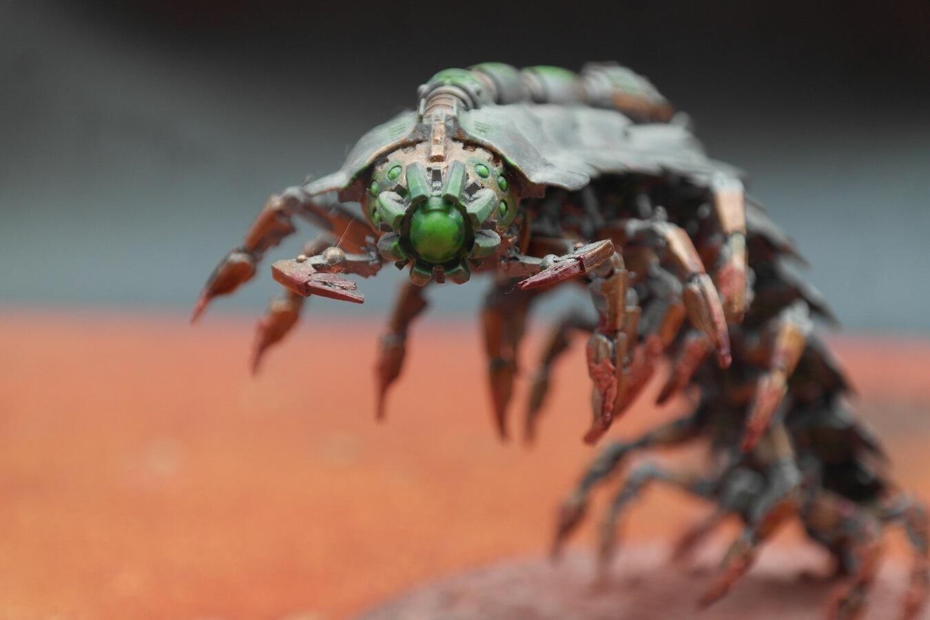Pre-loved Necron Tomb Sentinel close-up
