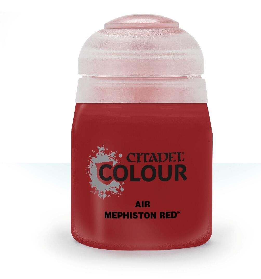 Citadel Paints Mephiston Red Air, expertly formulated to work with your airbrush application, ensures a smooth and even coverage with a beautiful matt finish. This water-based formula is easy to use and clean up, making it an excellent choice for beginners and experienced hobbyists. With a convenient pot size of 24ml 1