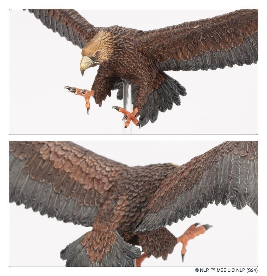 Great Eagles soaring in game diorama