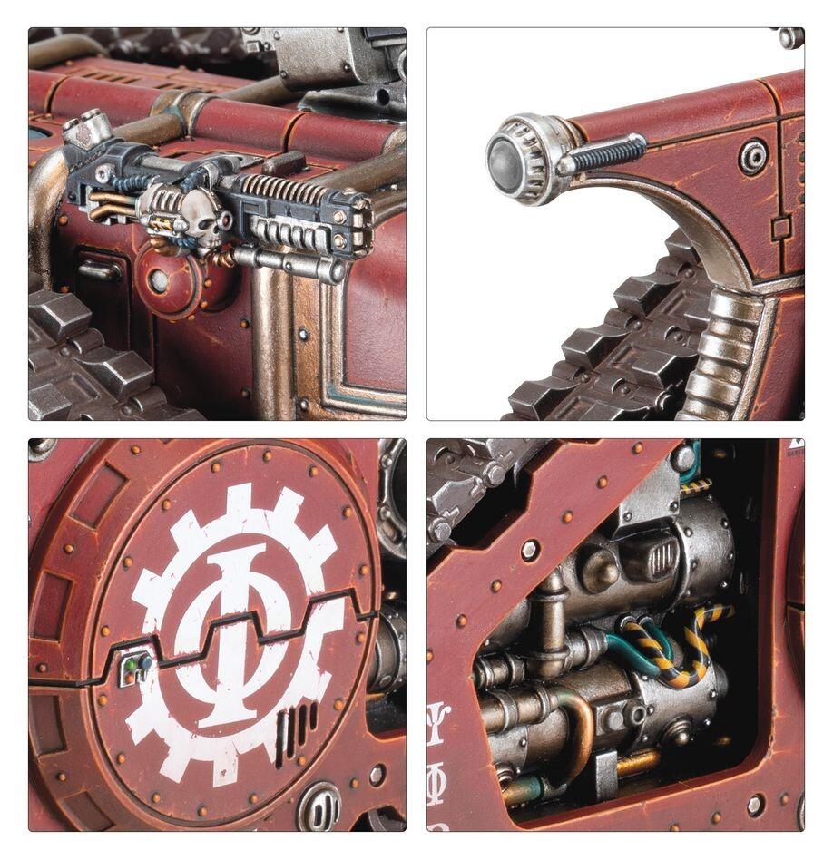 Rear view with boarding ramp and exhaust ports