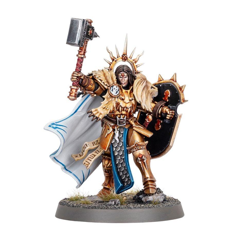 Painted Lord-Celestant on scenic base