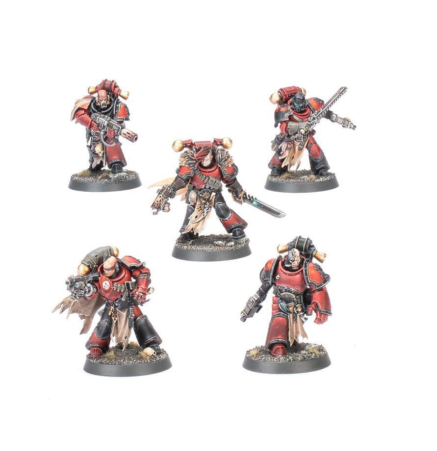 Pre-loved Red Corsairs Raiders new on sprue front view