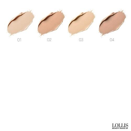 Lollis All Matt Plus+ Foundation 01 30 ml Colour Chart