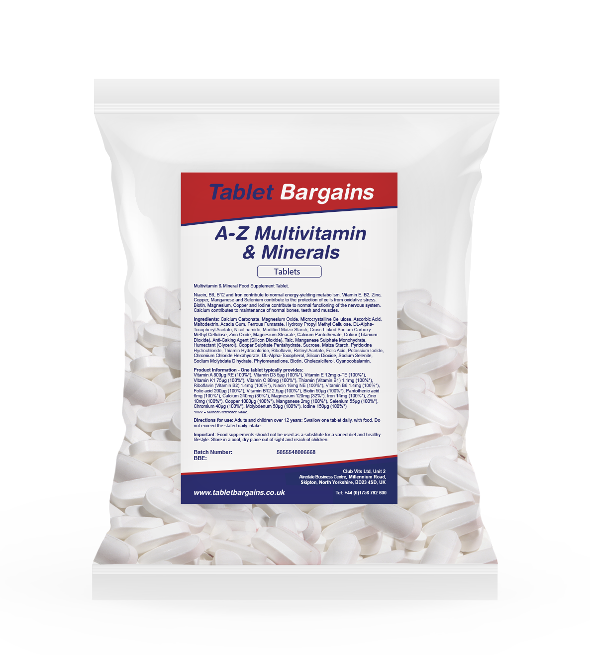 Tablet Bargains - A-Z Multivitamin & Mineral pack of 360