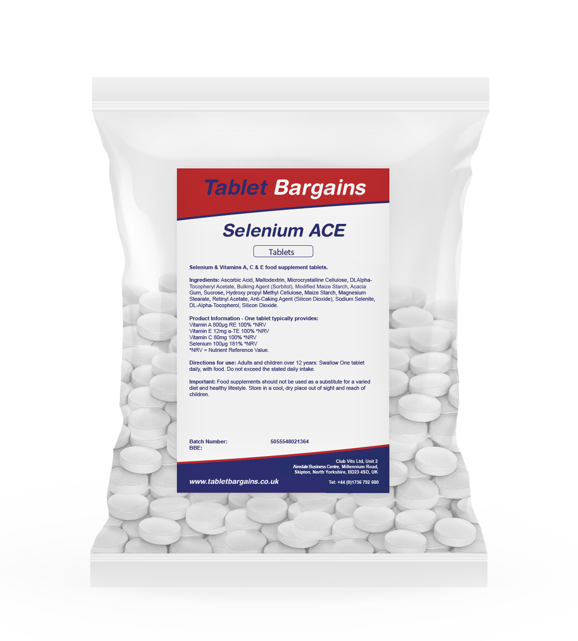 Tablet Bargains Selenium ACE Tablets pack of 360