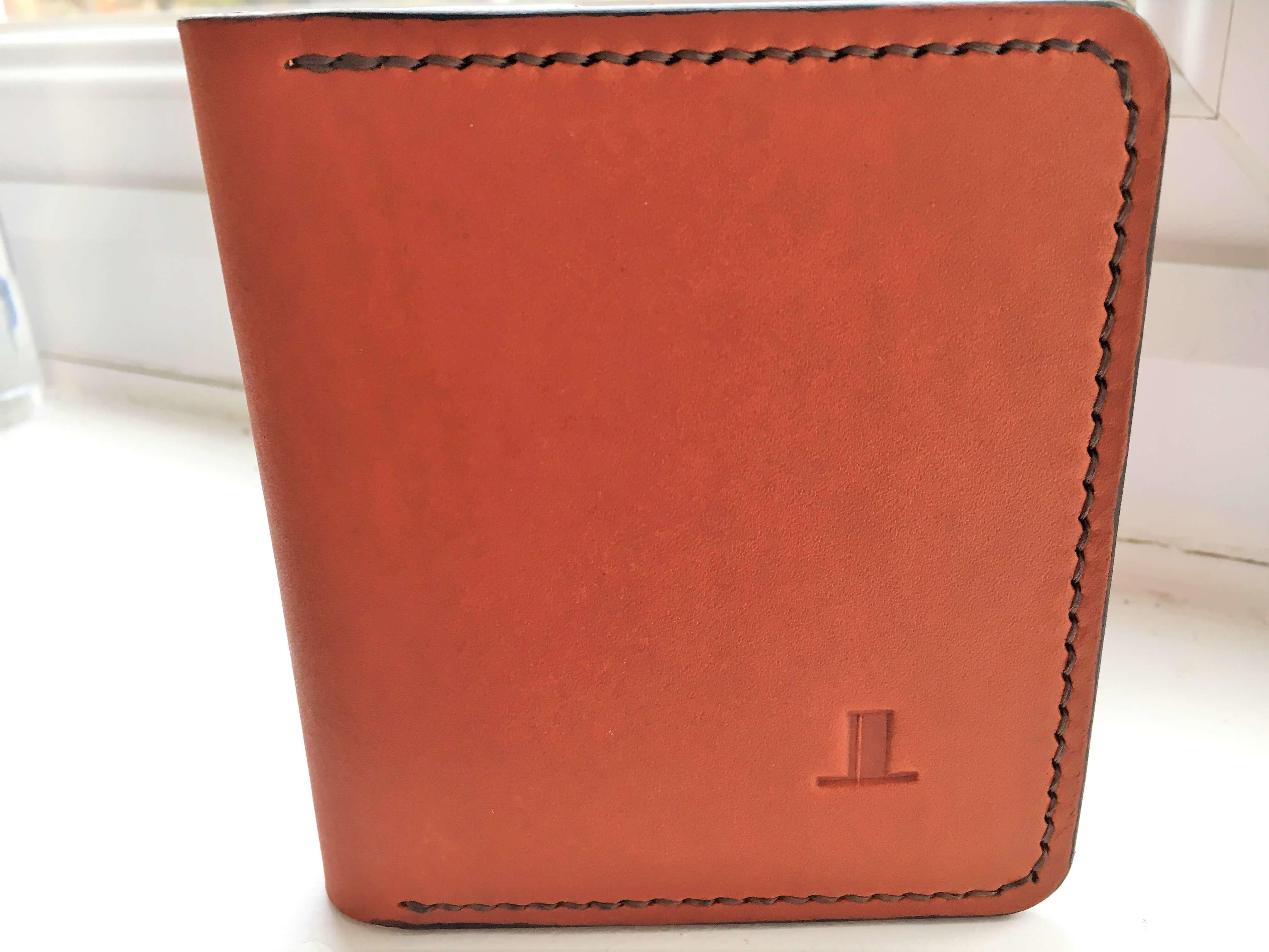 ISAMBARD Clifton Credit Card Wallet, in Cognac Natural Veg Tanne