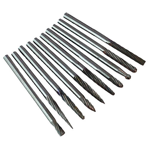 Carbide Burr Set JESTUOUS 1/8 Shank Diameter Double Cut Tungsten Carbide Burs Rotary File Carving Grinding Bit for Die Grinder Rotary Drill Tool 20pcs 