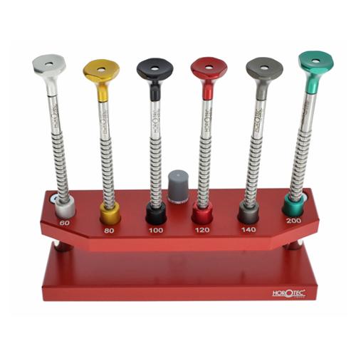 HOROTEC 01.218-H Assortment of 6 watchmaker screwdrivers 0.60 to 2.50 mm