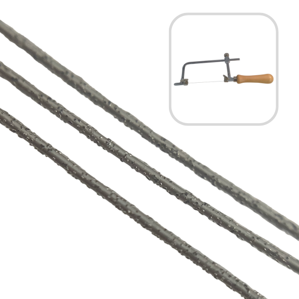 Diamond wire piercing saw blades