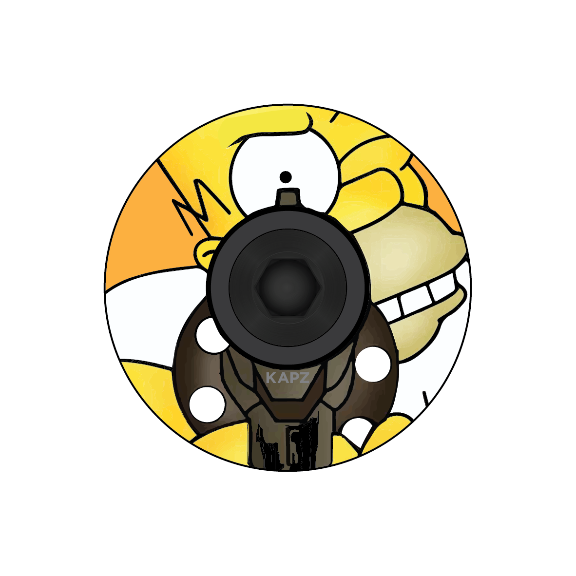 Homer Simpson Headset Cap - view 7 by KAPZ