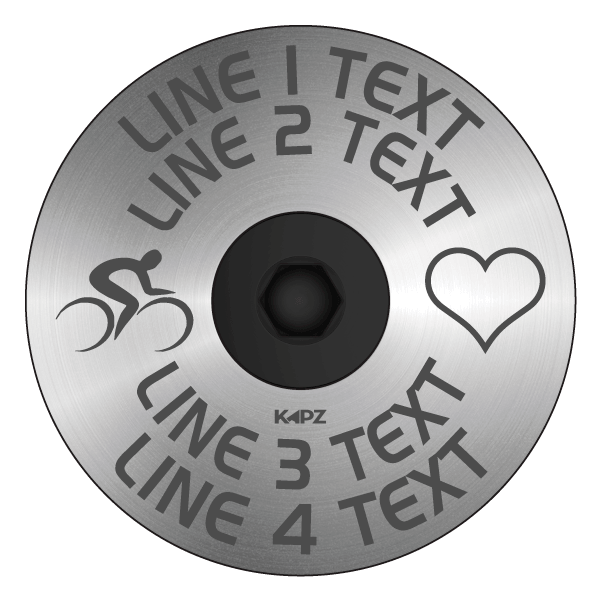 Titanium - Double-Icon Headset Cap - view 2 by KAPZ