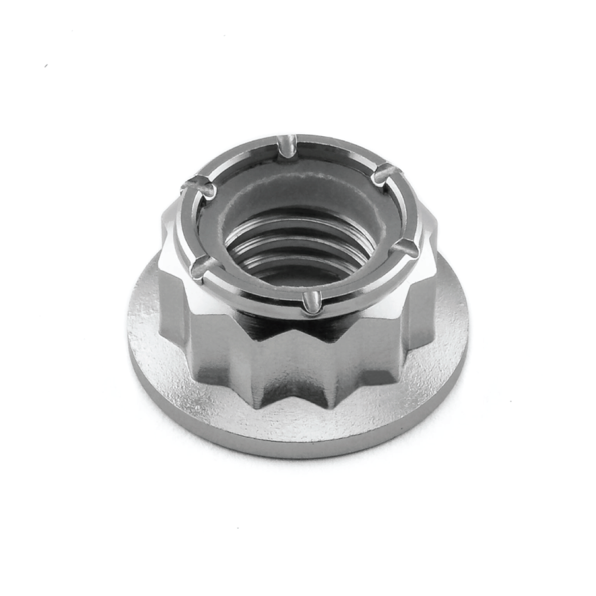 Titanium Bi-Hex Nylock Nuts for Roller Skates and Skateboards by KAPZ
