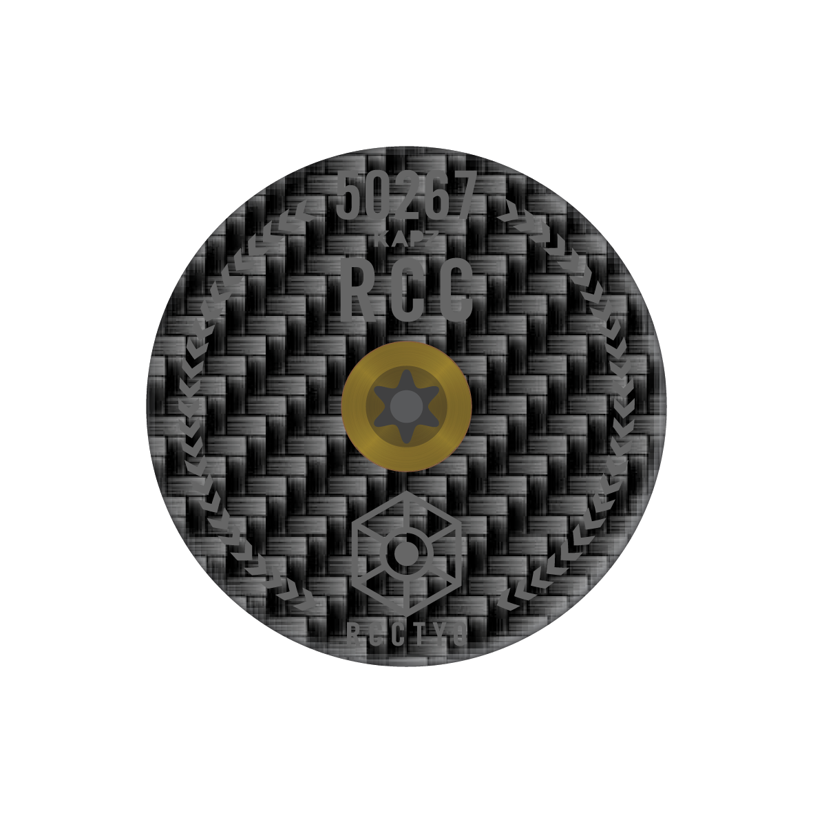 RCC - Rapha Cycling Club - Carbon Fibre Engraved Headset Cap by KAPZ