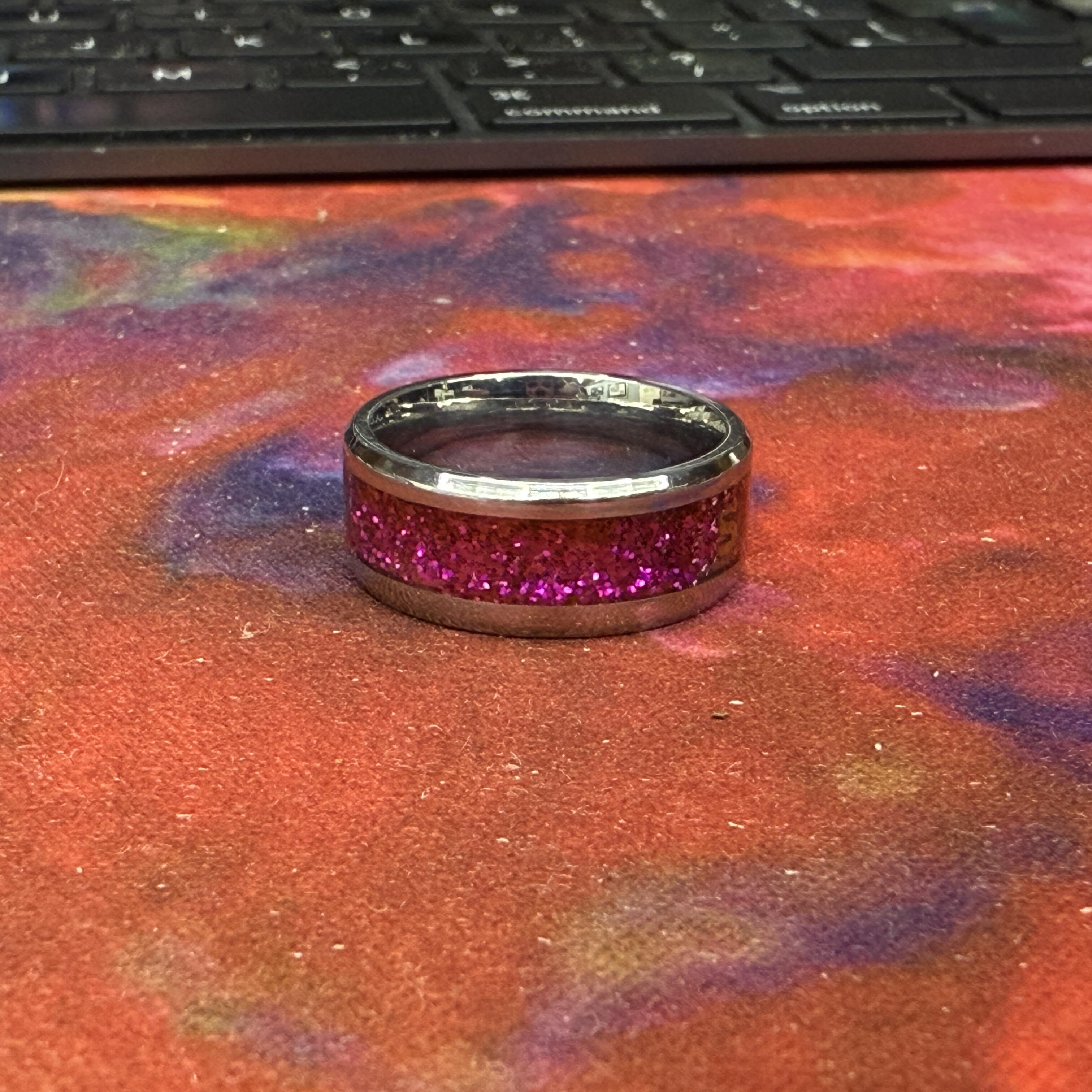 Custom Stainless Steel Inlay Ring by KAPZ