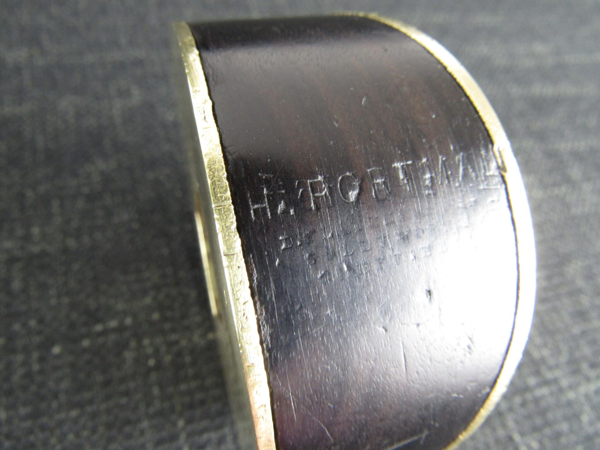 D FLATHER Double Ended Ebony Cutting or Slitting Gauge for Curved & Straight Work