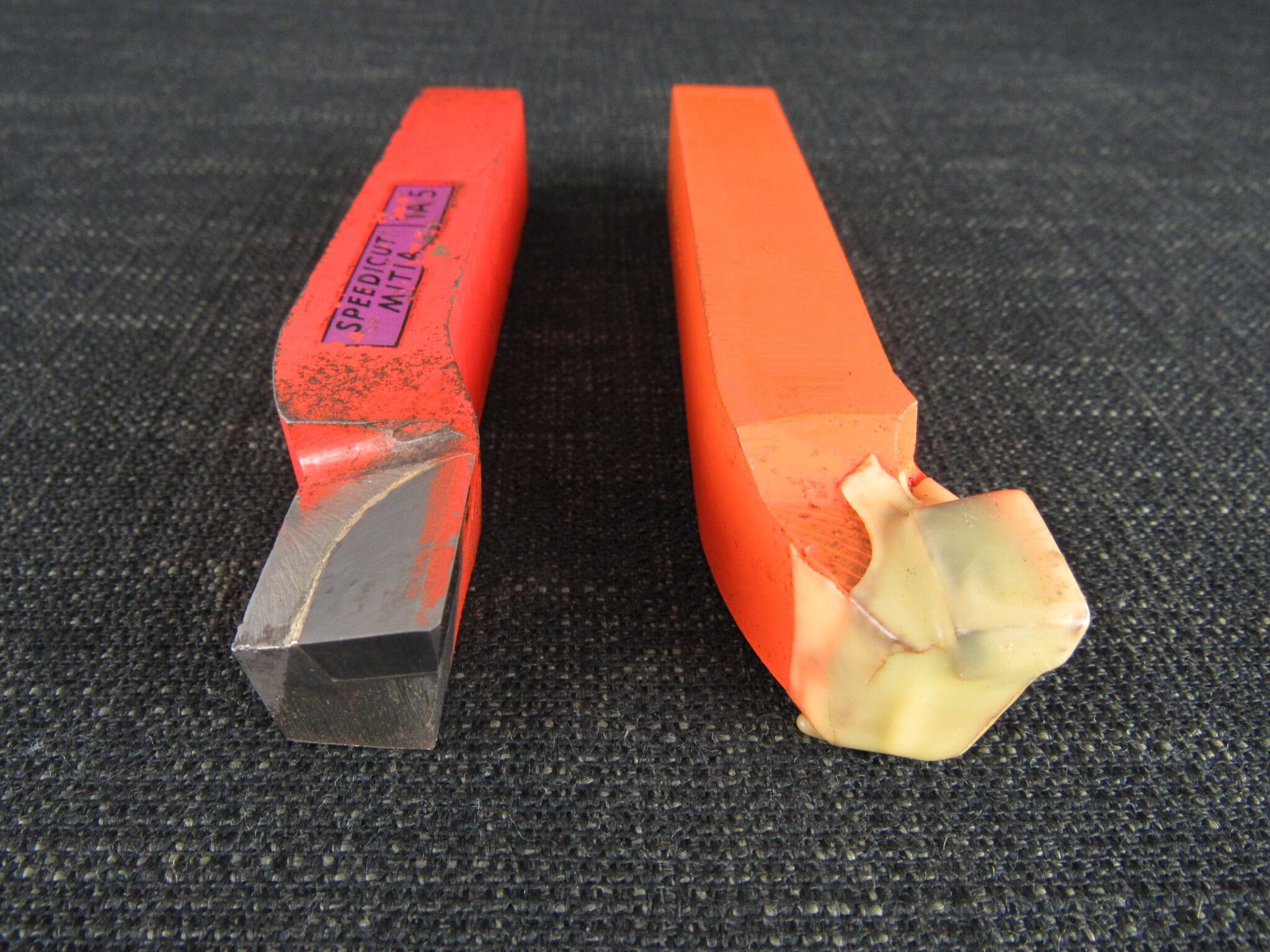 2 Lathe TA5 Cranked Turning Tool Bits - SPEEDICUT MITIA