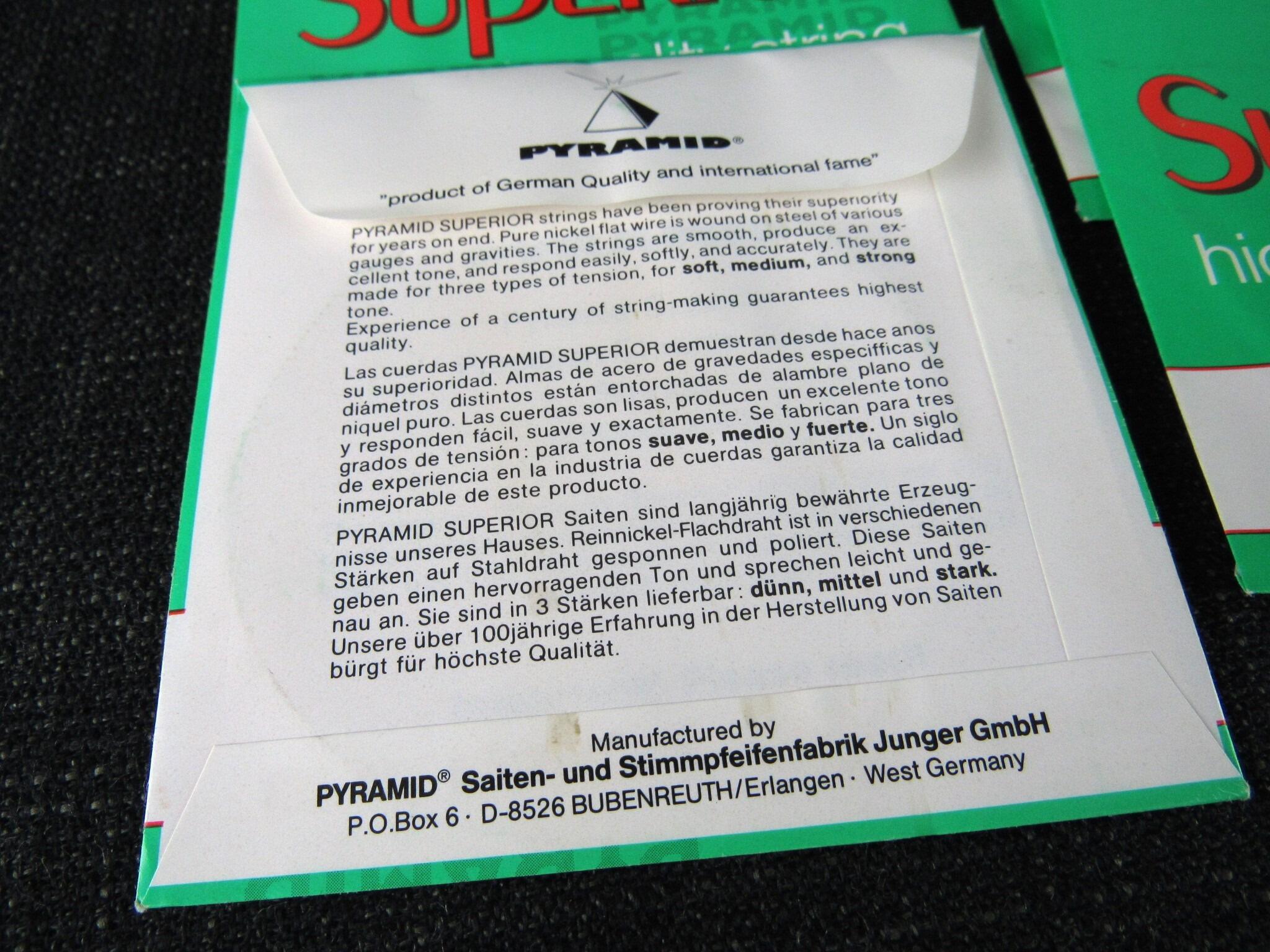 15 PYRAMID Superior Violin Strings - New Old Stock
