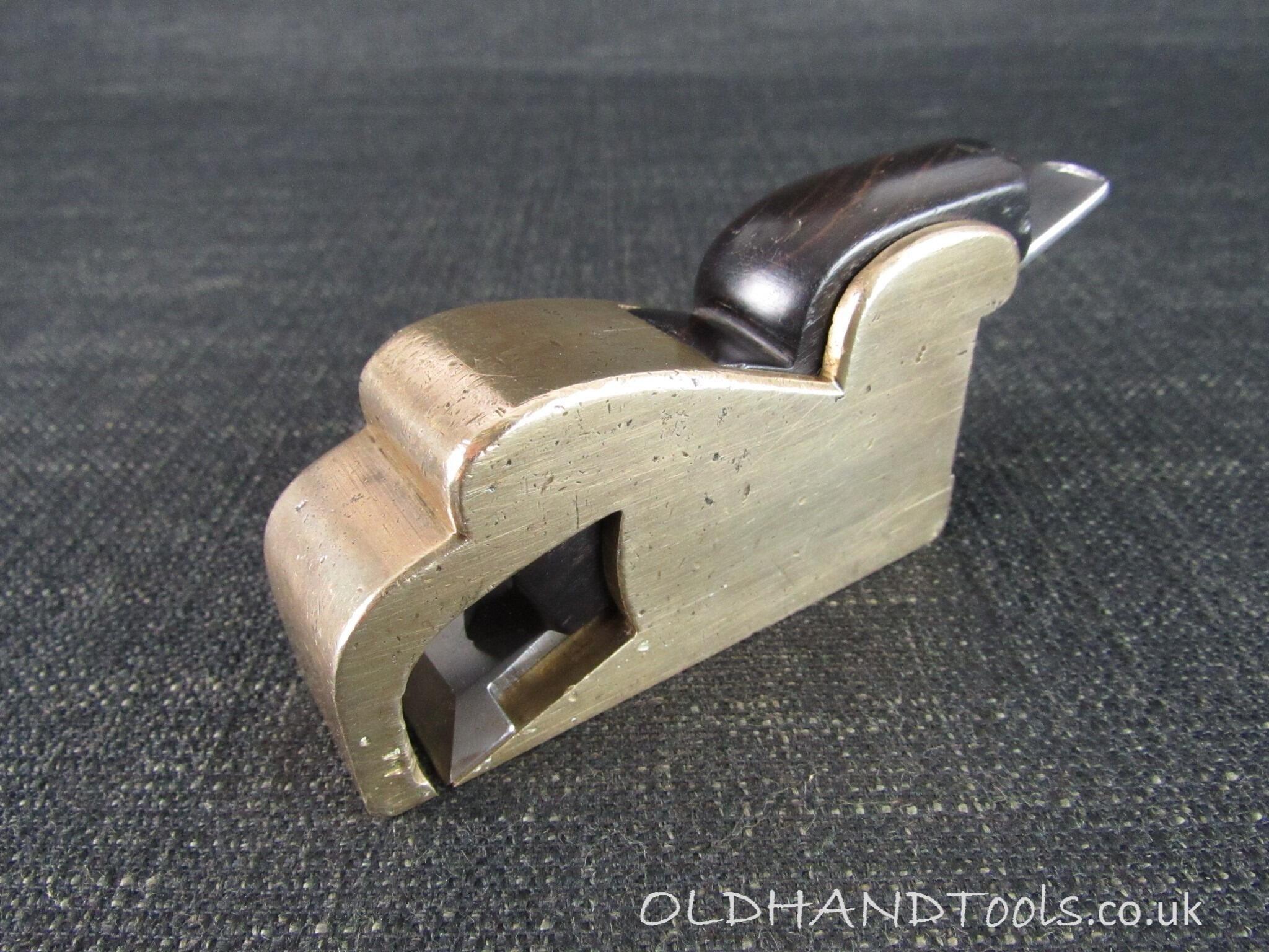 Brass or Gunmetal Bullnose Plane with Ebony Wedge