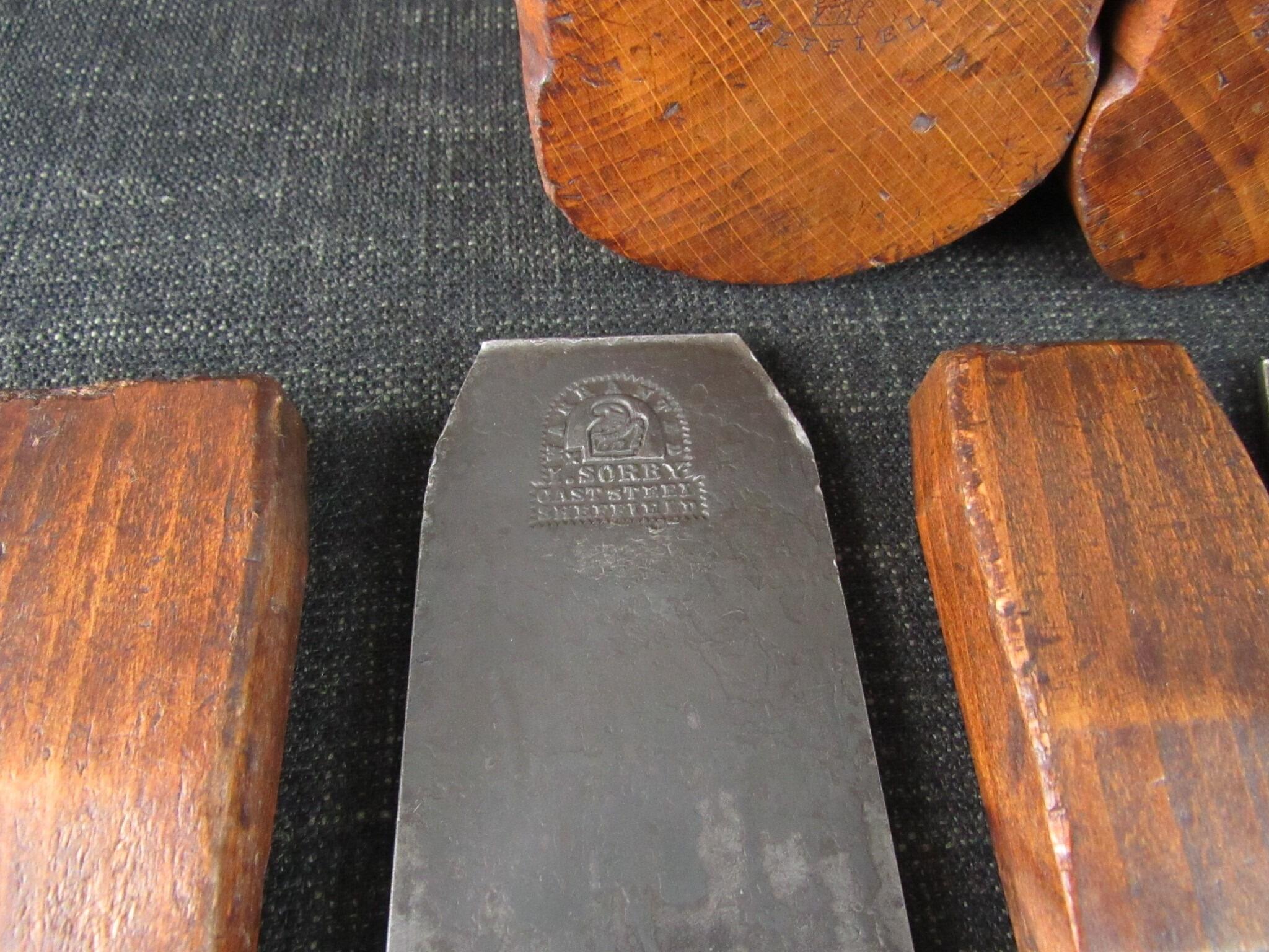 Rare Set of 3 SORBY Gutter Planes