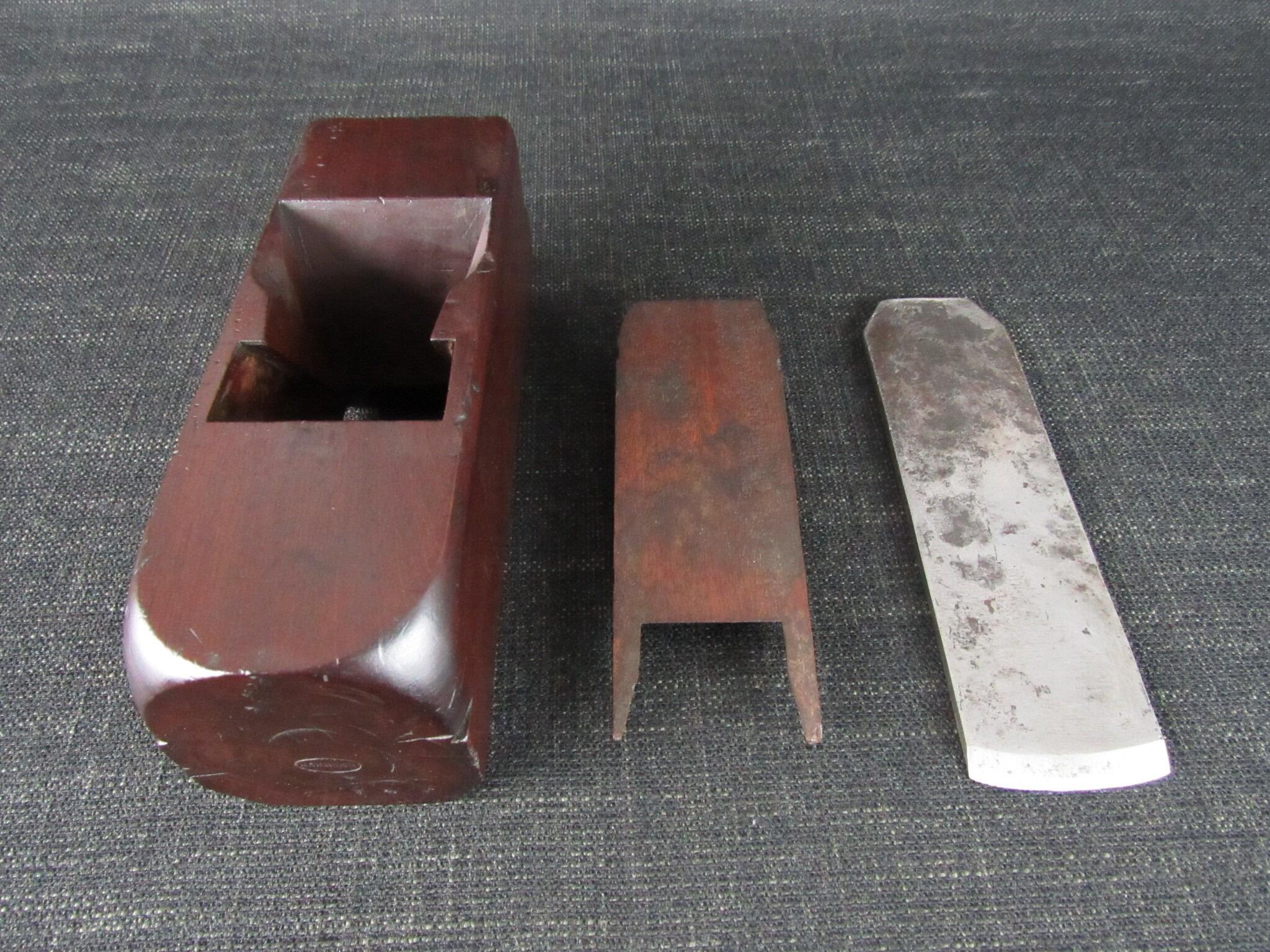 Mahogany Smoothing Plane with Convex Sole