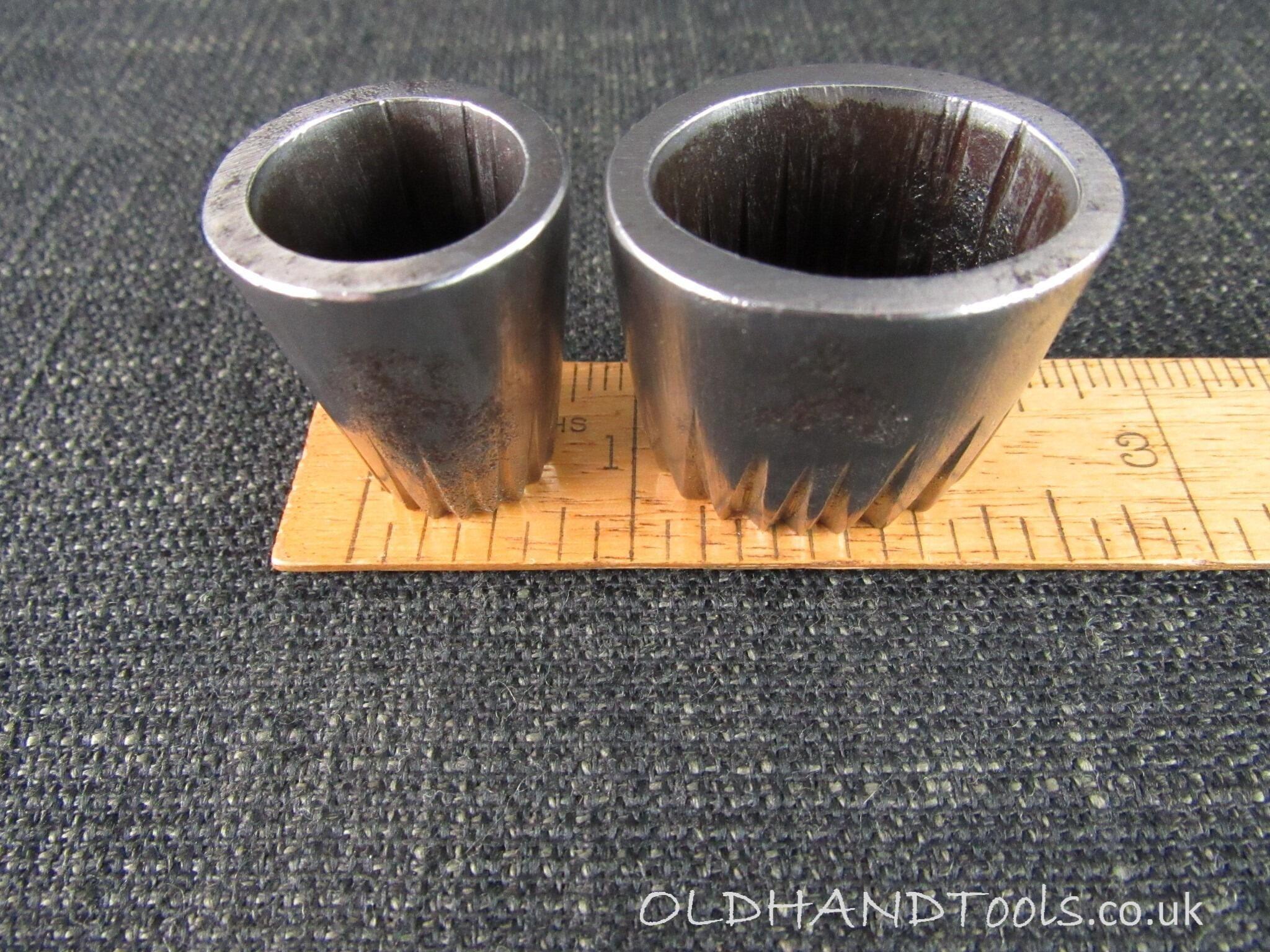 2 Vintage Leather Cutting Dies or Punches - Rosettes