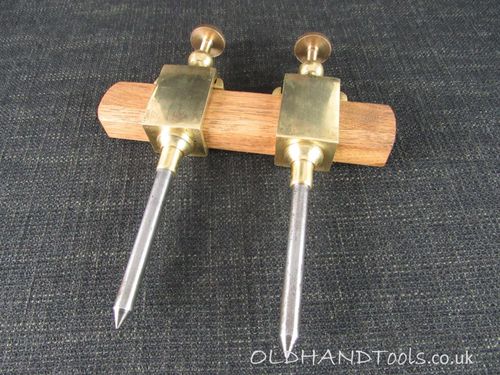 Brass Trammel Heads with Steel Points