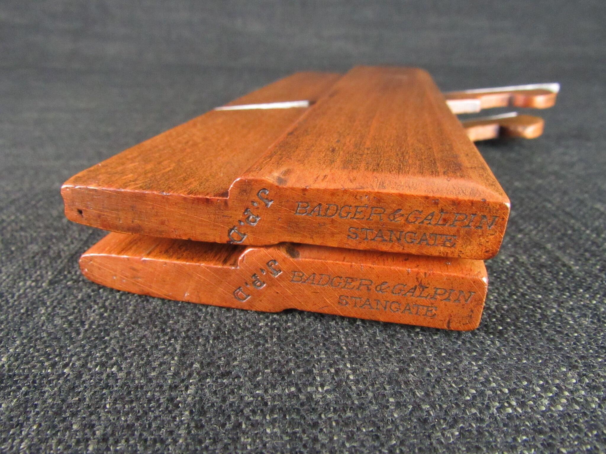 BADGER & GALPIN No 2 Hollow & Round Moulding Planes