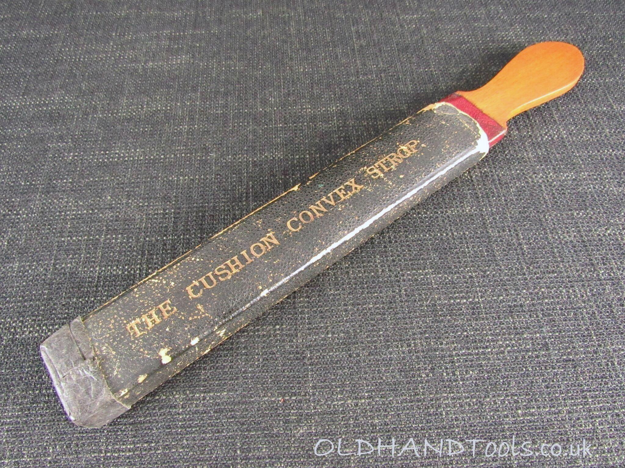 The Cushion Convex Strop - Razor Strop on Wooden Paddle
