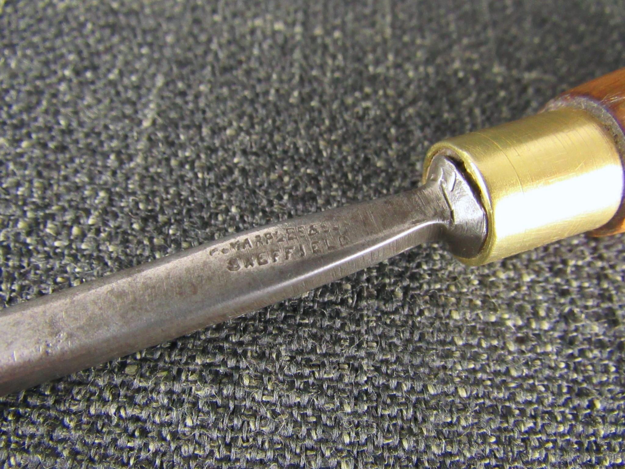 MARPLES No.7 Straight Carving Gouge - 1/4 inch
