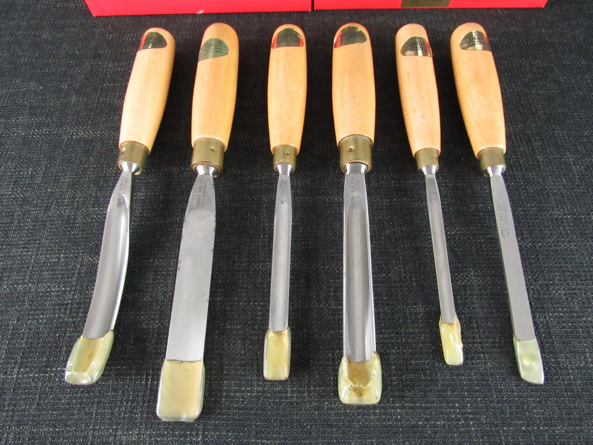 ASHLEY ILES Supplementary Set 1 of 6 Carving Tools - Unused