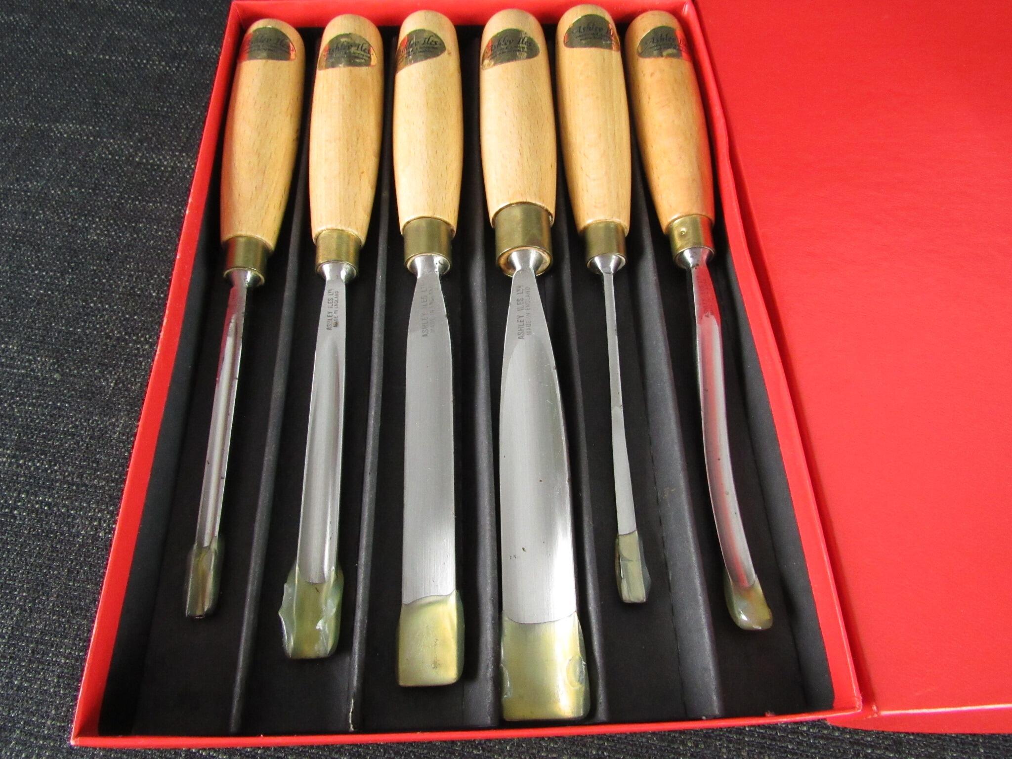 ASHLEY ILES Supplementary Set 3 of 6 Carving Tools - Unused