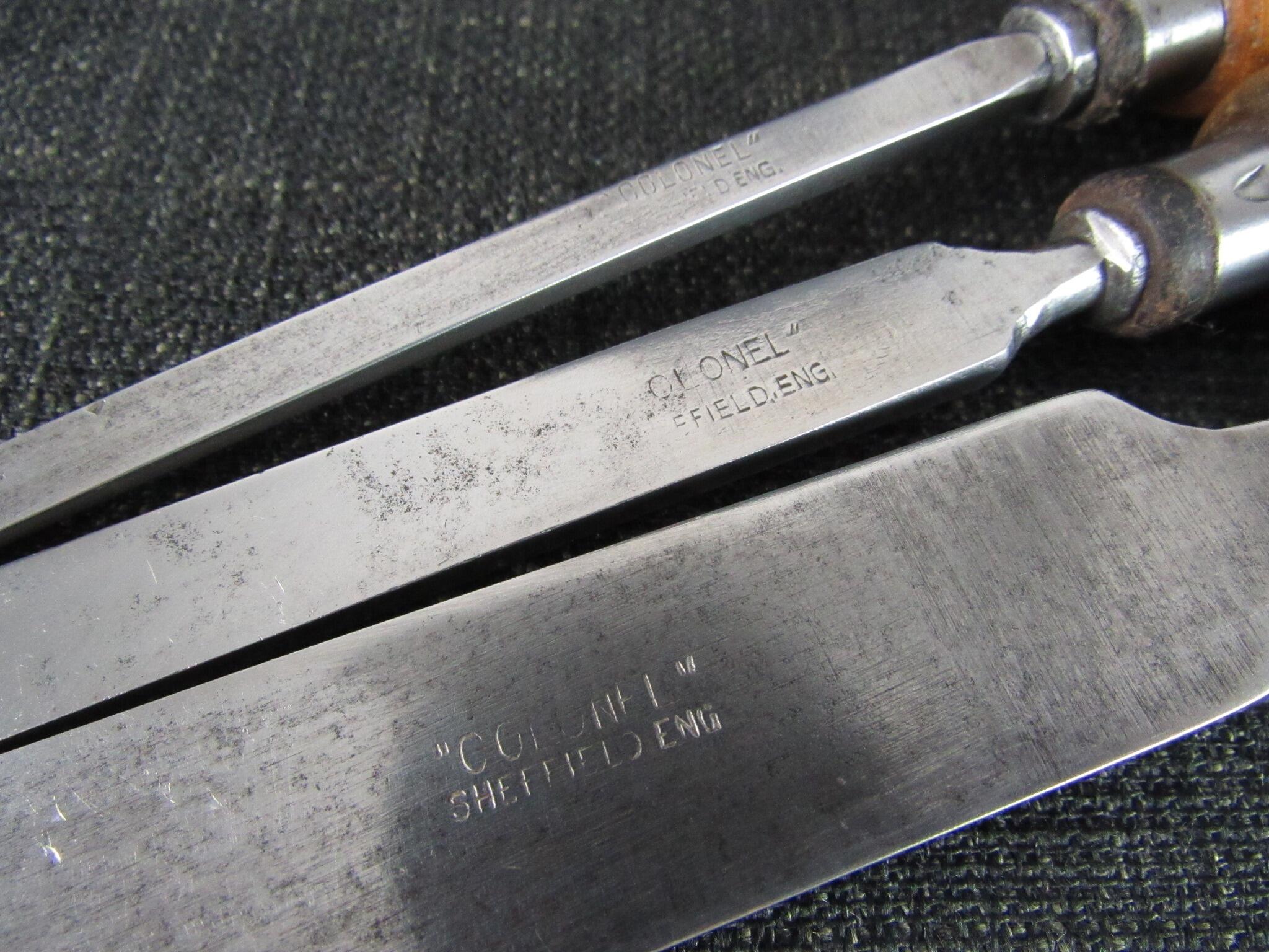 Set of 3 COLONEL Registered Firmer Chisels