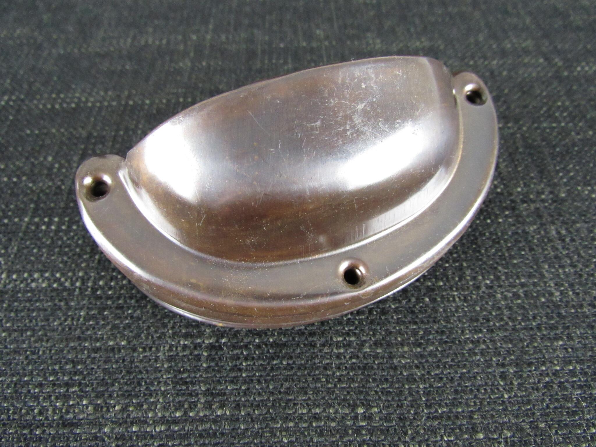 11 Rolled Edge Cup Handle Drawer Pulls