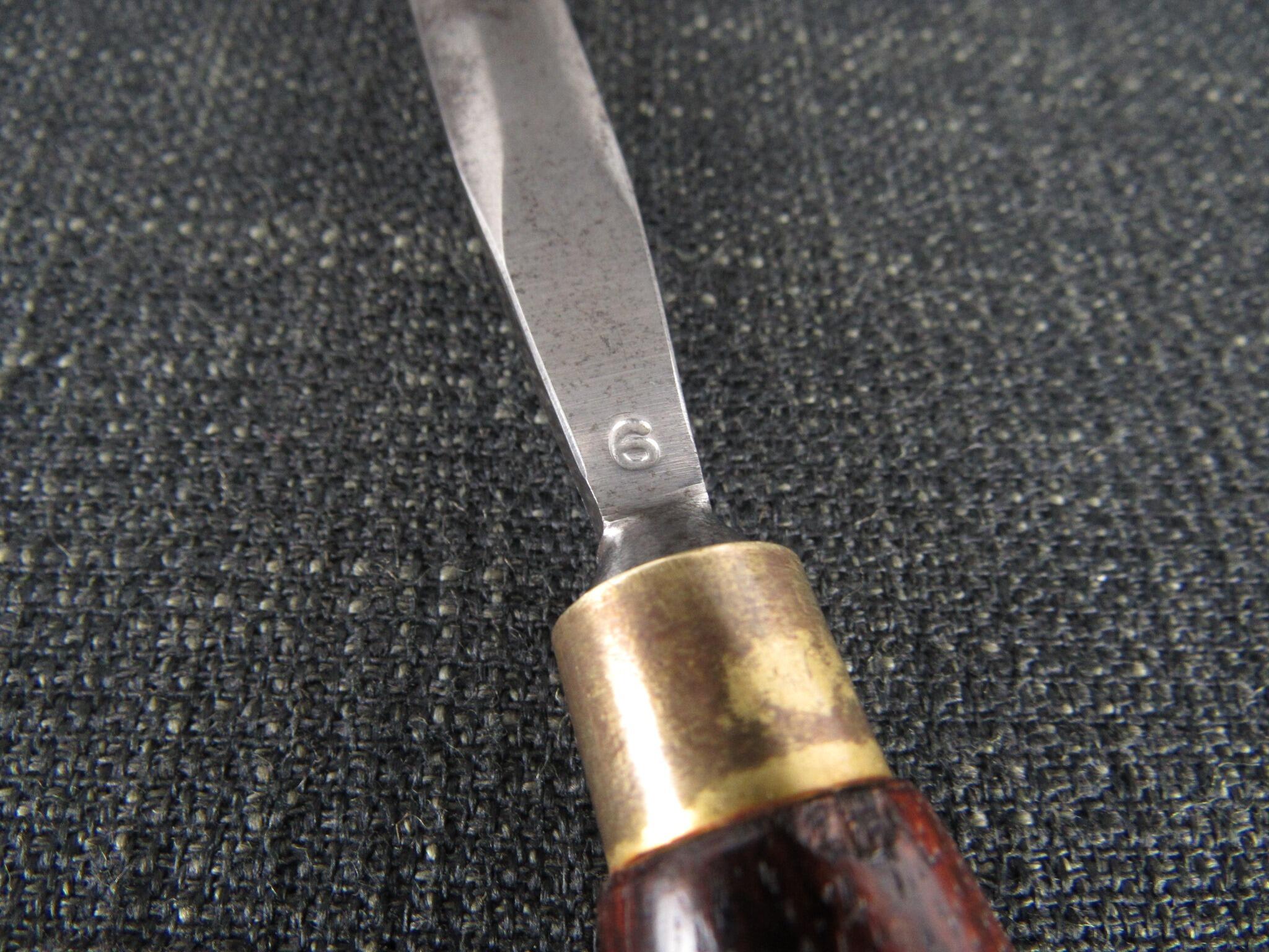 ASHLEY ILES 1/2 inch No 6 Straight Carving Gouge - Bubinga Handle