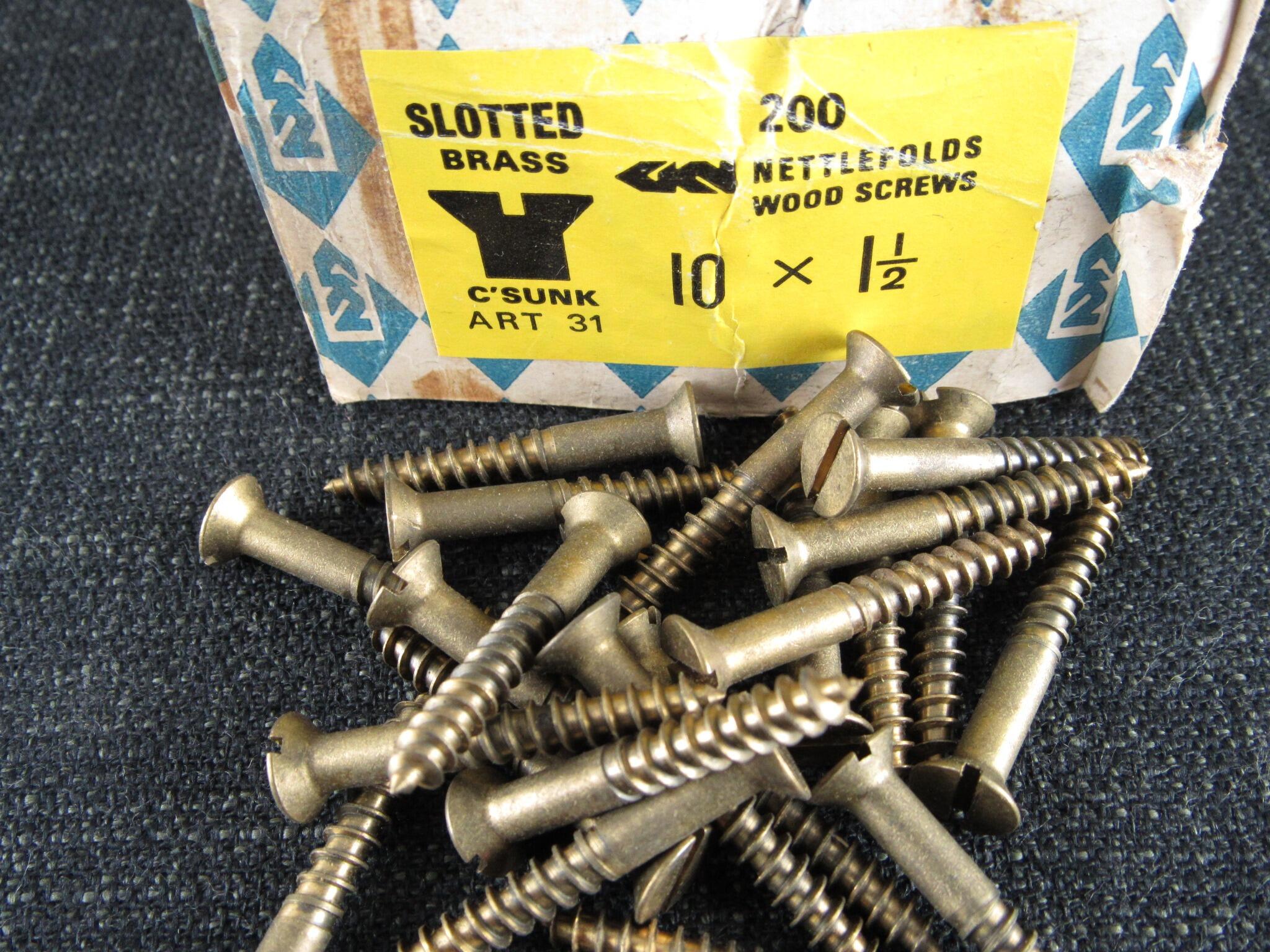 10 x 1 1/2 Brass CSK