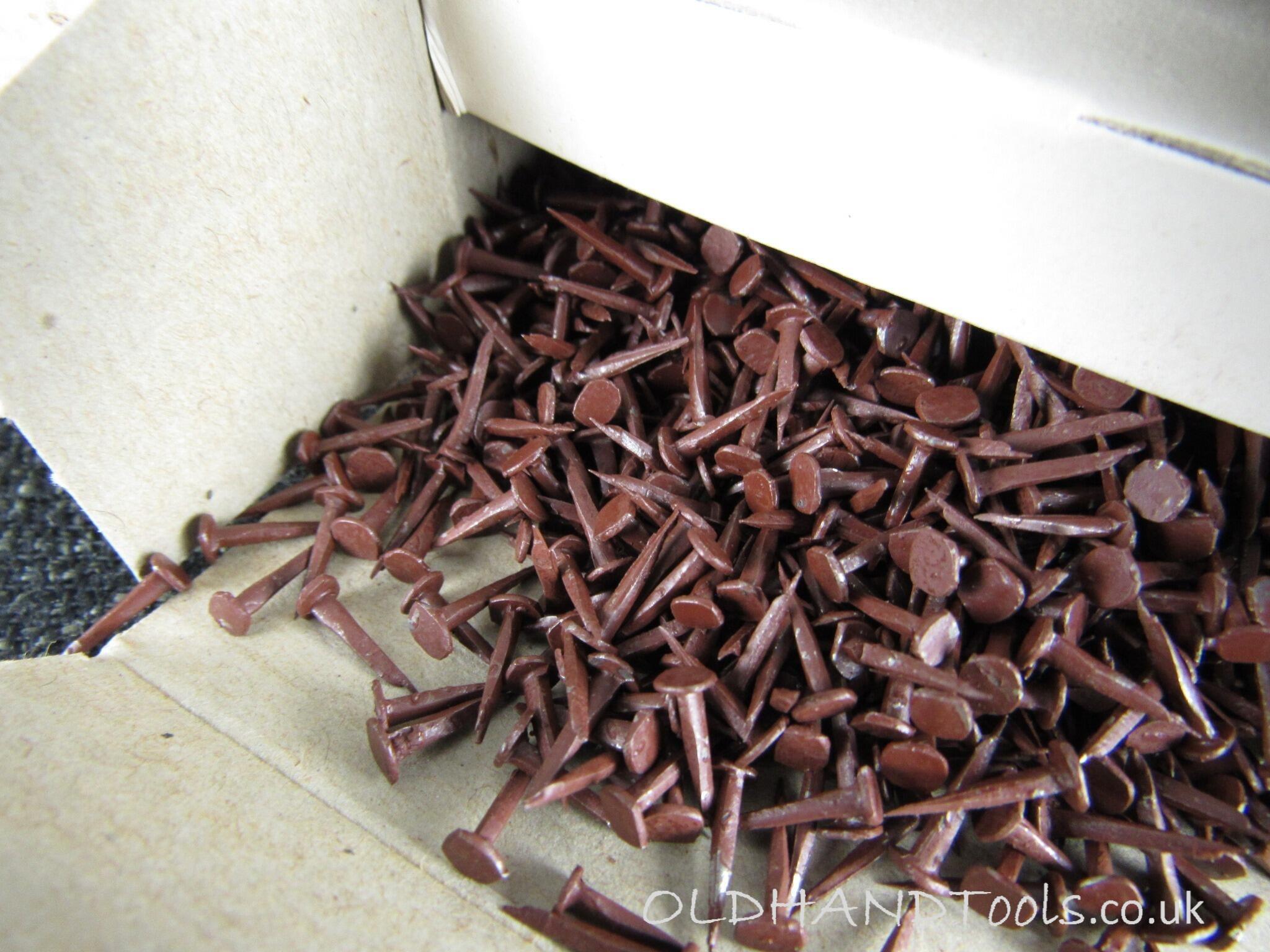 2 Boxes of Vintage LION Brand Gimp Pins - 3/8 inch Brown