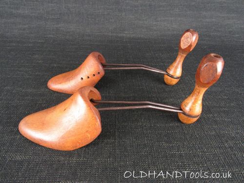 Pair of MELTONIAN Vintage Wooden Shoe Keepers or Trees - Shoe Lasts