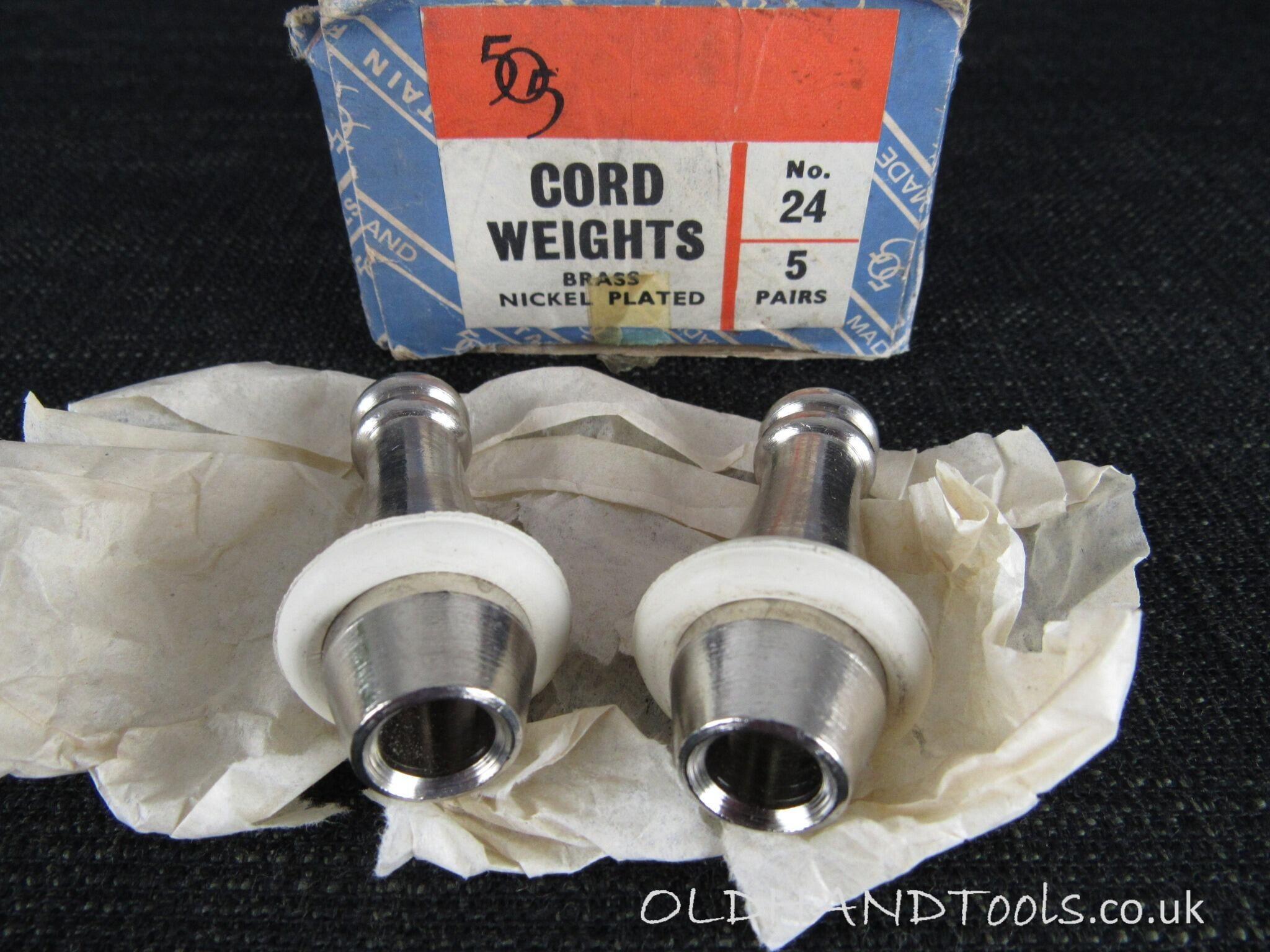 Vintage Cord Weights - New Old Stock