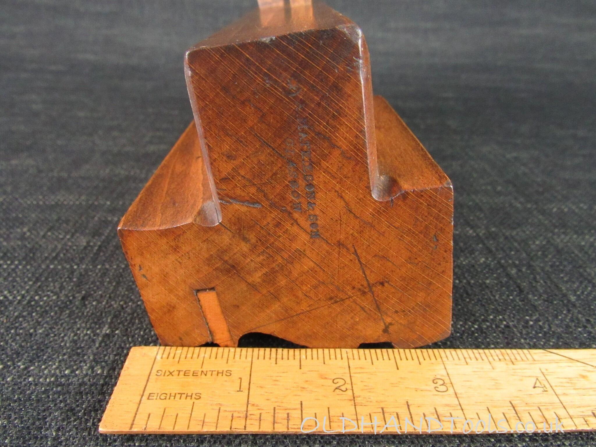 Wide MATHIESON Twin Iron Moulding Plane - Grecian Ogee