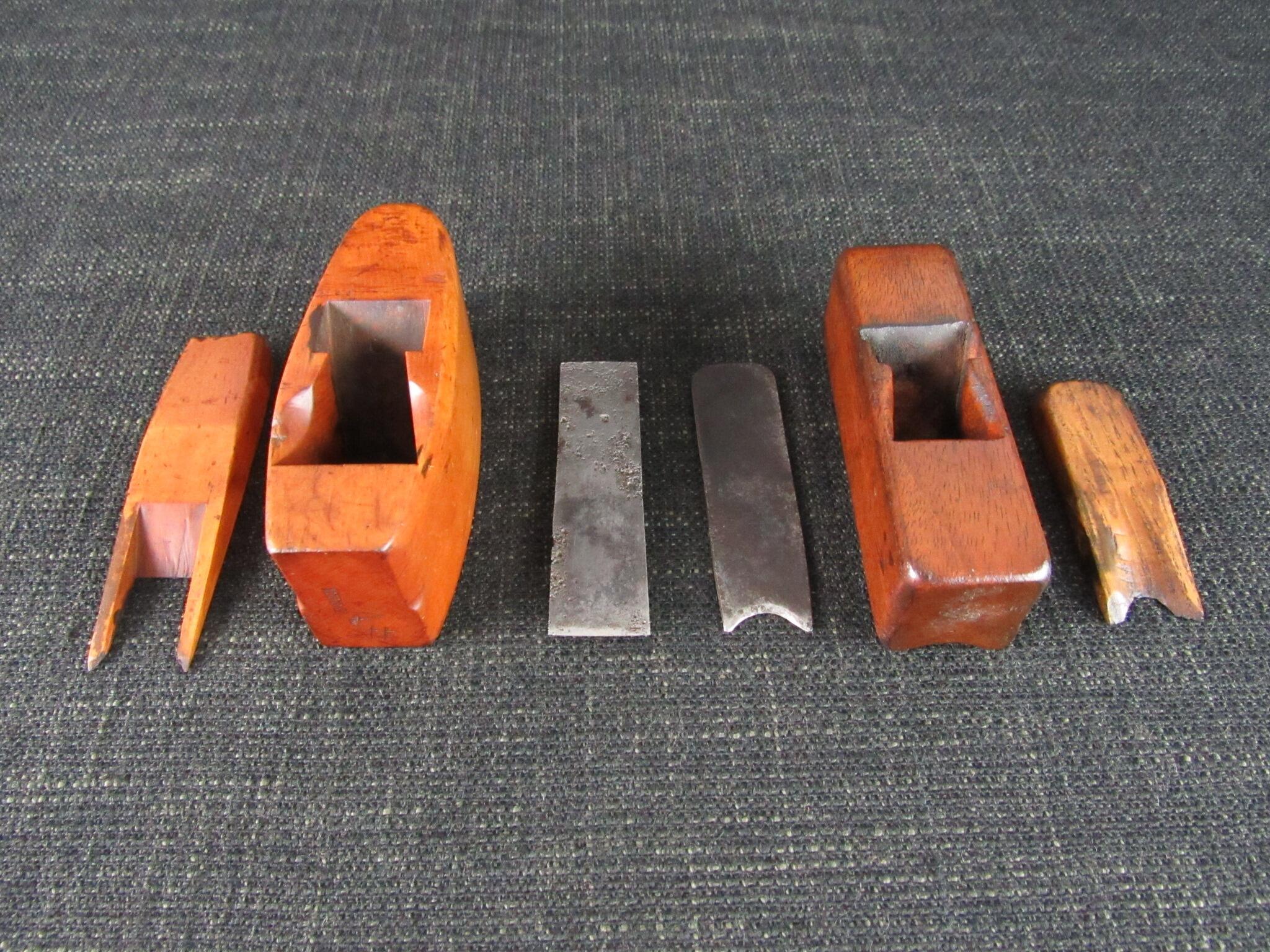 Miniature Boxwood Thumb Smoothing Plane & Another