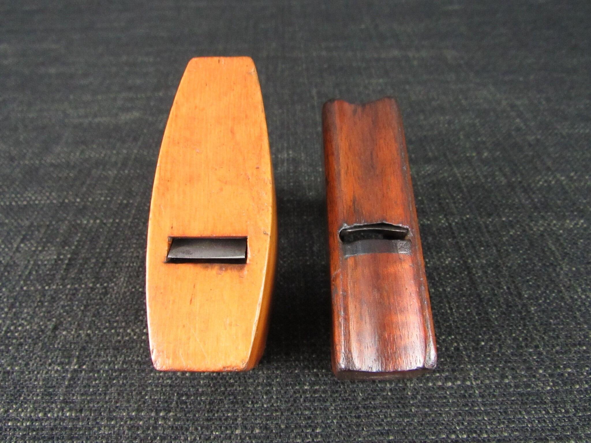 Miniature Boxwood Thumb Smoothing Plane & Another