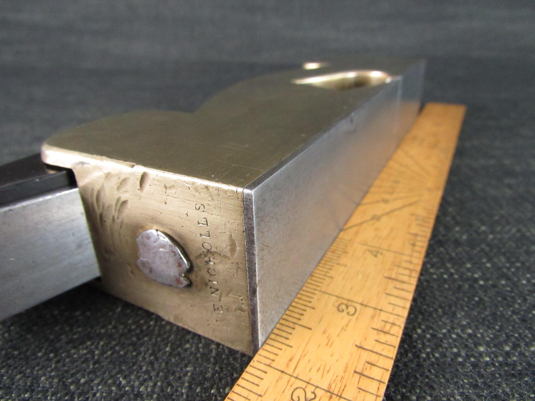 Brass or Gunmetal Shoulder Plane with Ebony Infill - GRIFFITHS Iron