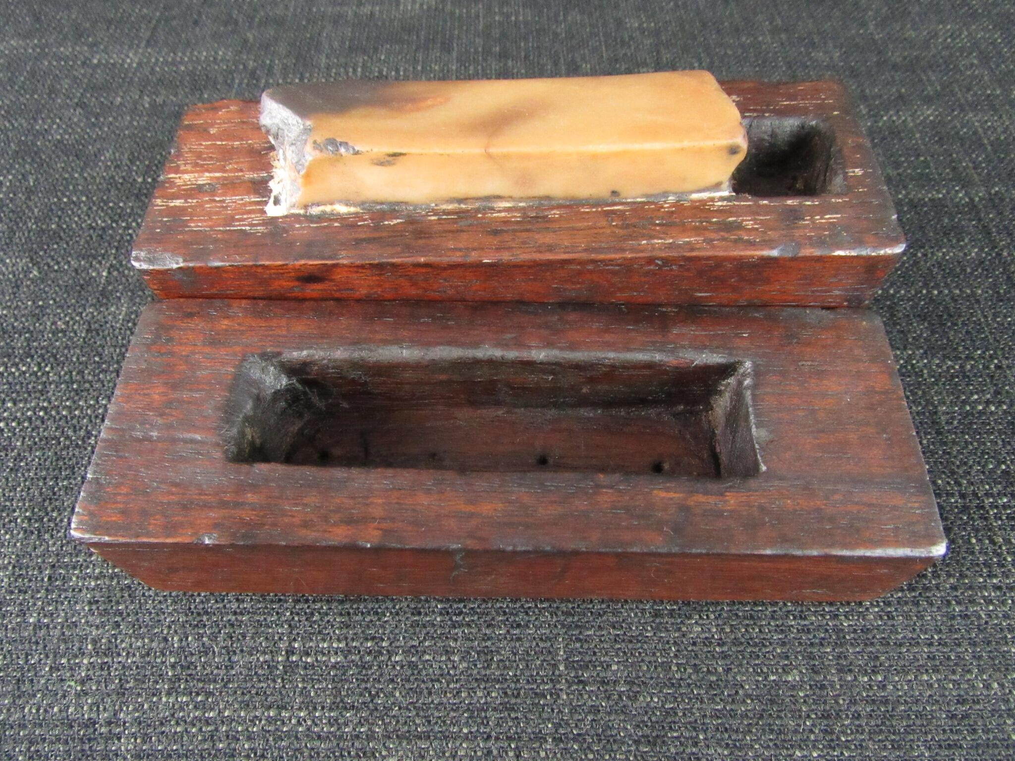 Boxed Small Vintage Translucent Oil Stone - Sharpening Stone